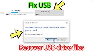 How to fix You need to format the disk before you can use it [upl. by Kessiah267]