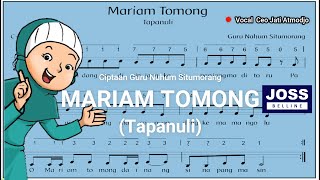 Lagu Mariam Tomong Tapanuli  Sumatera Utara  Lirik [upl. by Haeel]