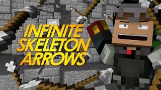 Minecraft Redstone INFINITE SKELETON ARROWS Collect Fired Skeleton Arrows Minecraft Redstone [upl. by Aryaz]