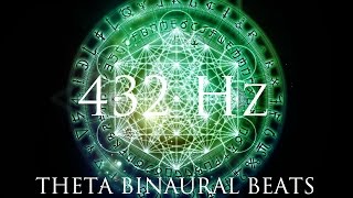 DEEP Theta Binaural Beats ➤ LET GO of Fear Overthinking amp Worries ➤ 432Hz Deep Relaxation [upl. by Nnairam124]