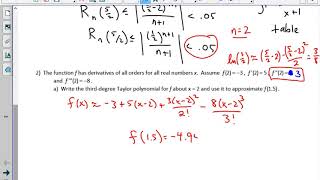 Taylor Polynomial Error amp Confidence Intervals [upl. by Griffin570]