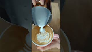 Latte Art Practice  Rosetta 20241028 [upl. by Eleinad233]