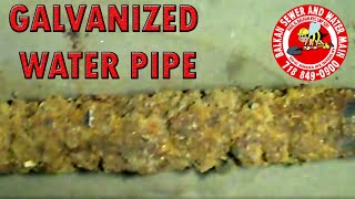 Galvanized Pipe  Water Main Service Line [upl. by Refynnej]