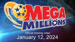 Mega Millions drawing for January 12 2024 [upl. by Eenat]