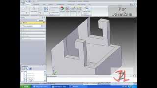 Como hacer una pieza en Solid Edge ST2 ST3 ST4 pieza 4 [upl. by Toma]