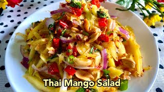 EASY THAI MANGO SALAD  Sus Cookbook [upl. by Agueda884]