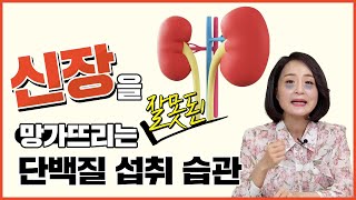 신장을 망치는 잘못된 단백질 섭취습관 단백질 과다섭취하면 생기는 일 정라레 [upl. by Stempien517]