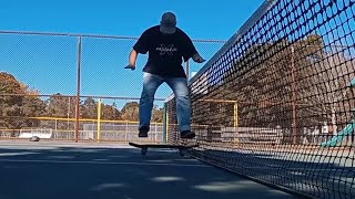 Flat Ground Friday at Chebucto Courts Edit adaptiveskateboarder halifaxnovascotia [upl. by Ahsaet]