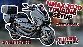 CHEAP NMAX 2020 TOURING SETUP  UPGRADES AND MAINTENANCE  SHOPEE BUDOL  ZENEOS TIRES  RS8 [upl. by Dareg]