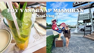 Nem tervezett vásárlós vasárnap Kubai étterem Miami Vlog [upl. by Elle]