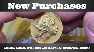 New Purchases  Slabbed Coins Gold Sticker Dollars amp Unusual Items [upl. by Teufert623]