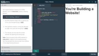 Make a website  Part 1  Codecademy Solutions [upl. by Vedette]