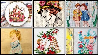 2k24 Hand Embroidery Cross stitch Designs Cross Stitch embroidery pattern design and ideas [upl. by Miharba532]