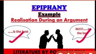 LITERARY DEVICE Part 10 Epiphany explained with notes and examples [upl. by Bornstein]