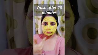 Daily face pack on glowing skin healthshortfeedbeauty recipe [upl. by Llerrat]