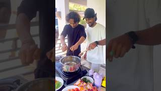 මකර කොරපොතු දාලා අපි හදපු Noodles එක 🌝❤️ ​cooking food recipe [upl. by Airec662]