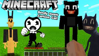 Bendy Meets Cartoon Cat BATIM Minecraft  Mod Showcase [upl. by Viglione]