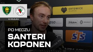 Santeri Koponen po meczu GKS Katowice  Zagłębie Sosnowiec 64 01102023 [upl. by Nathanoj]