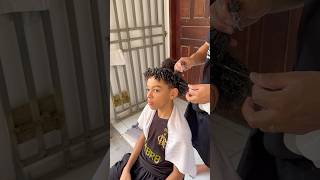 FINALIZAÇÃO DEDOLISS CABELO CRESPO 4B CACHEIA olha essa transformação 😱 shorts [upl. by Nonnad]