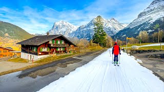 Skiing in Grindelwald Switzerland 🇨🇭⛷️ [upl. by Ynaiffit]