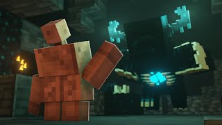 Warden Vs Copper Golem Minecraft Animation [upl. by Sidra667]