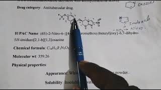 PretomanidAntitubercular drugChemical StructureIUPAC NomenclatureUsesFormulation Brand Name [upl. by Othe]