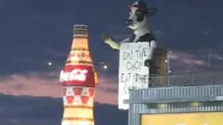 ChickFilA cow does Tomahawk Chop [upl. by Lonna]