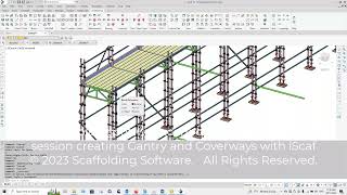 iScaf LIVE training session iScaf Gantry Coverway technique  LIVE scaffolding gantry [upl. by Aleekat]