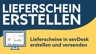 Lieferschein erstellen mit sevdesk [upl. by Netsirk972]