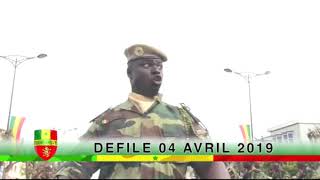 DIAMBAR YI les moments forts du défilé de 04 avril avec les commandos et les parachutistes [upl. by Ayrolg]