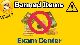 These items are not allowed in Exam Center ❌ [upl. by Ytram196]