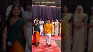 Ramp walk couples Vs solo 😍 College life rampwalk couplegoals kerala collegelife manasilaayo [upl. by Yorgen]