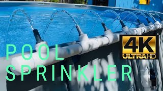 Pool Sprinkler Fountain DIY  How To Build A Fountain Sprinkler System For Your Pool [upl. by Akerahs]