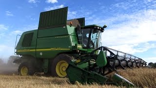 JOHN DEERE 9880i STS cosechando trigo TEMUCO CHILE [upl. by Bronny]