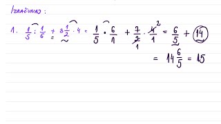 Brojevni izrazi sa razlomcima zadaci 5 razred [upl. by Donia276]