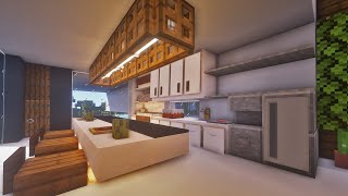 Minecraft  Modern Kitchen  Kitchen design [upl. by Namara]