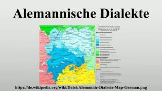 Alemannische Dialekte [upl. by Maleeny]