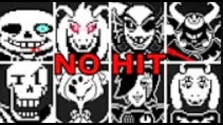 Undertale ALL bossesNO HIT [upl. by Maegan668]