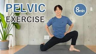 8 MIN  PELVIC EXERCISE  Lets move together！ [upl. by Aicek230]