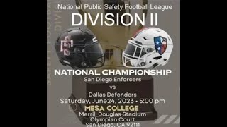 June 24 2023 Dallas Defenders vs San Diego Enforcers  San Diego CA [upl. by Reggy228]