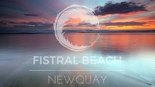 Sunset at Fistral Beach in 4K  Mavic Pro [upl. by Nilved]