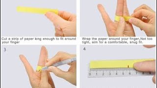 How too measure ring size in urdu and hindi Easy Method tOo measuring ring size [upl. by Trinetta]