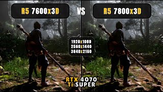 Ryzen 5 7600x3D vs Ryzen 7 7800x3D  1080p 1440p 4K  Ultimate Comparison  4070 Ti Super [upl. by Edak]