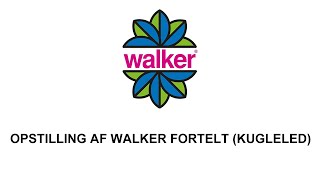 Walker Campingstyle  OPSTILLING AF WALKER FORTELT KUGLELED [upl. by Dardani]