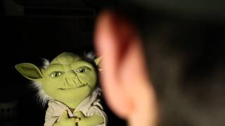 Deluxe Talking Yoda Plush with Moving Mouth from ThinkGeek [upl. by Irabaj620]