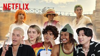 The ONE PIECE Cast Reacts to Major Season One Moments  Netflix [upl. by Hovey60]