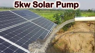 5KW Solar System With 3HP III Phase Solar Water Pump Price in Pakistan [upl. by Arihday336]