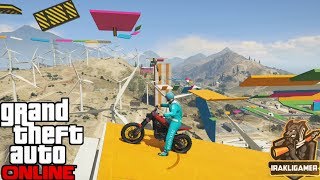 GTA 5 ONLINE ქართულად პარკური 😷CAR PARKOUR 🥵 [upl. by Ahseyi]