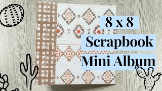 How To 8x8 Mini Album Tutorial Easy [upl. by Anilesor]