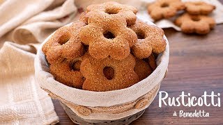 RUSTICOTTI DI BENEDETTA Ricetta Facile BISCOTTI INTEGRALI CON GRANO SARACENO SENZA UOVA SENZA BURRO [upl. by Antonia929]